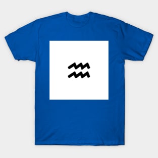 Aquarius Symbol Art T-Shirt